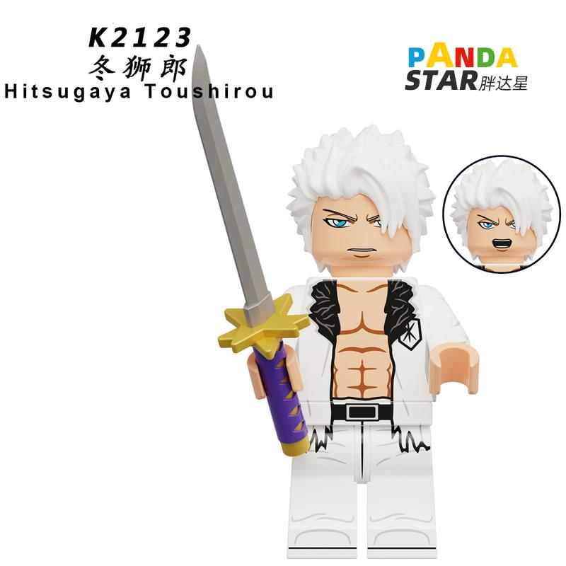 Ichigo Kurosaki Bleach Soul Reaper Inspired Brick Figure – Orange-Haired Swordsman Mini Toy Compatible with Major Blocks