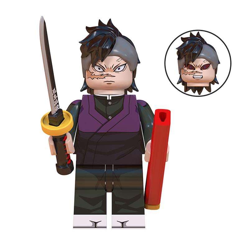Demon Slayer: Kimetsu no Yaiba Mini Building Block Figure Set – Tanjiro, Akaza, Kokushibo Block Toy Figures