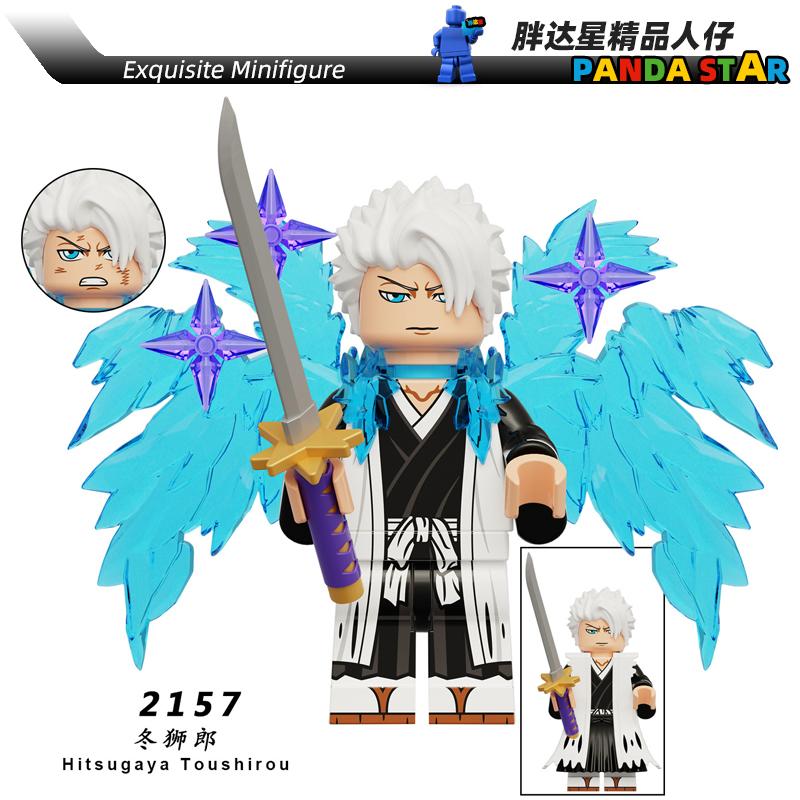 Ichigo Kurosaki Bleach Soul Reaper Inspired Brick Figure – Orange-Haired Swordsman Mini Toy Compatible with Major Blocks