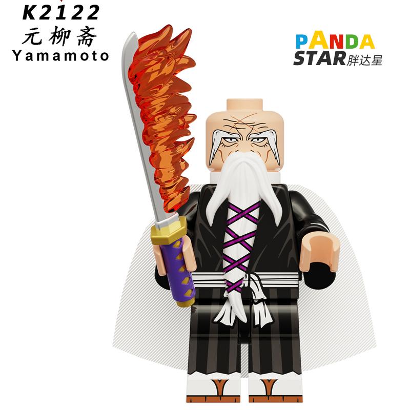 Ichigo Kurosaki Bleach Soul Reaper Inspired Brick Figure – Orange-Haired Swordsman Mini Toy Compatible with Major Blocks