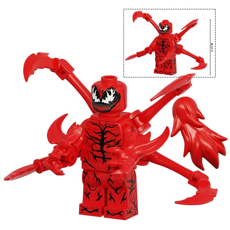 Symbiote Hero Brick Figure Set – Dark Serum Collectible Building Toy, Anime Style Figurines