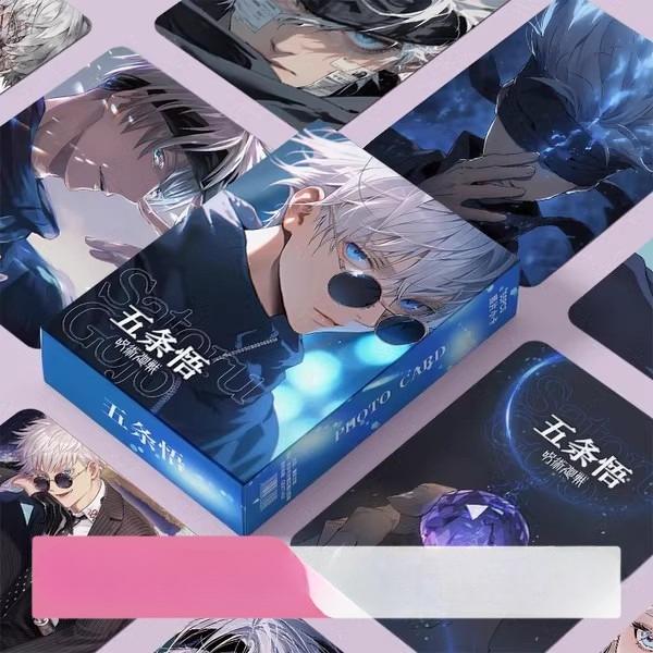 Jujutsu Kaisen Gojo Satoru Holographic Mini Cards – 55PCS Collectible Laser Cards for Anime Fans