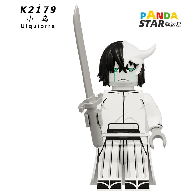 Ichigo Kurosaki Bleach Soul Reaper Inspired Brick Figure – Orange-Haired Swordsman Mini Toy Compatible with Major Blocks