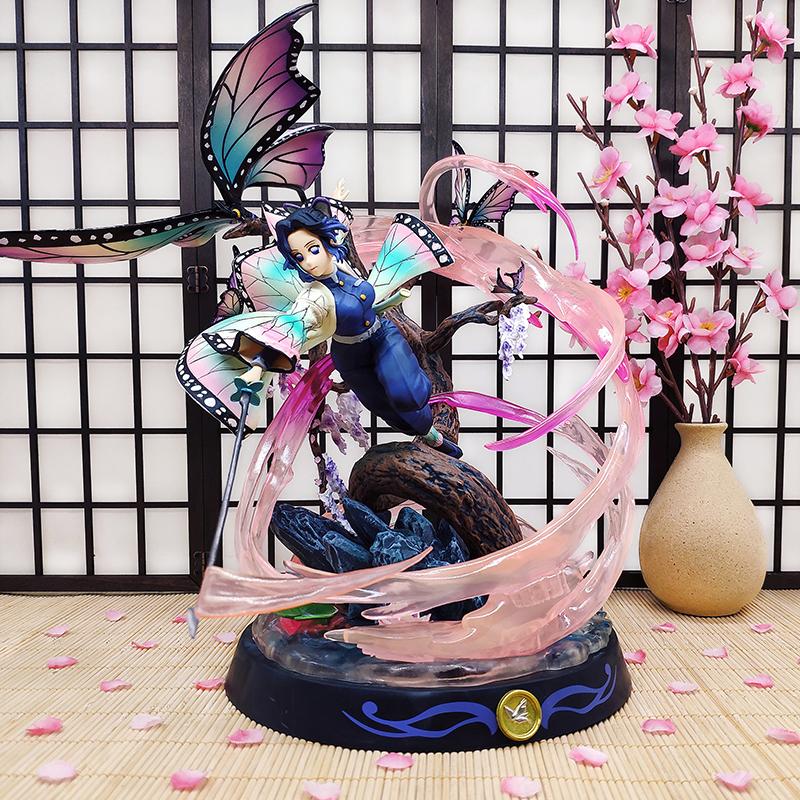 Demon Slayer Cube Shinobu Kocho Figure – Insect Hashira Giant Anime Statue, Demon Slayer Team Display