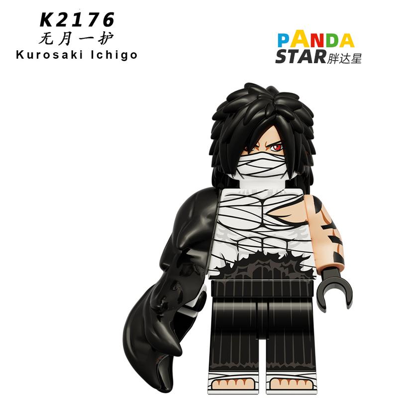 Ichigo Kurosaki Bleach Soul Reaper Inspired Brick Figure – Orange-Haired Swordsman Mini Toy Compatible with Major Blocks