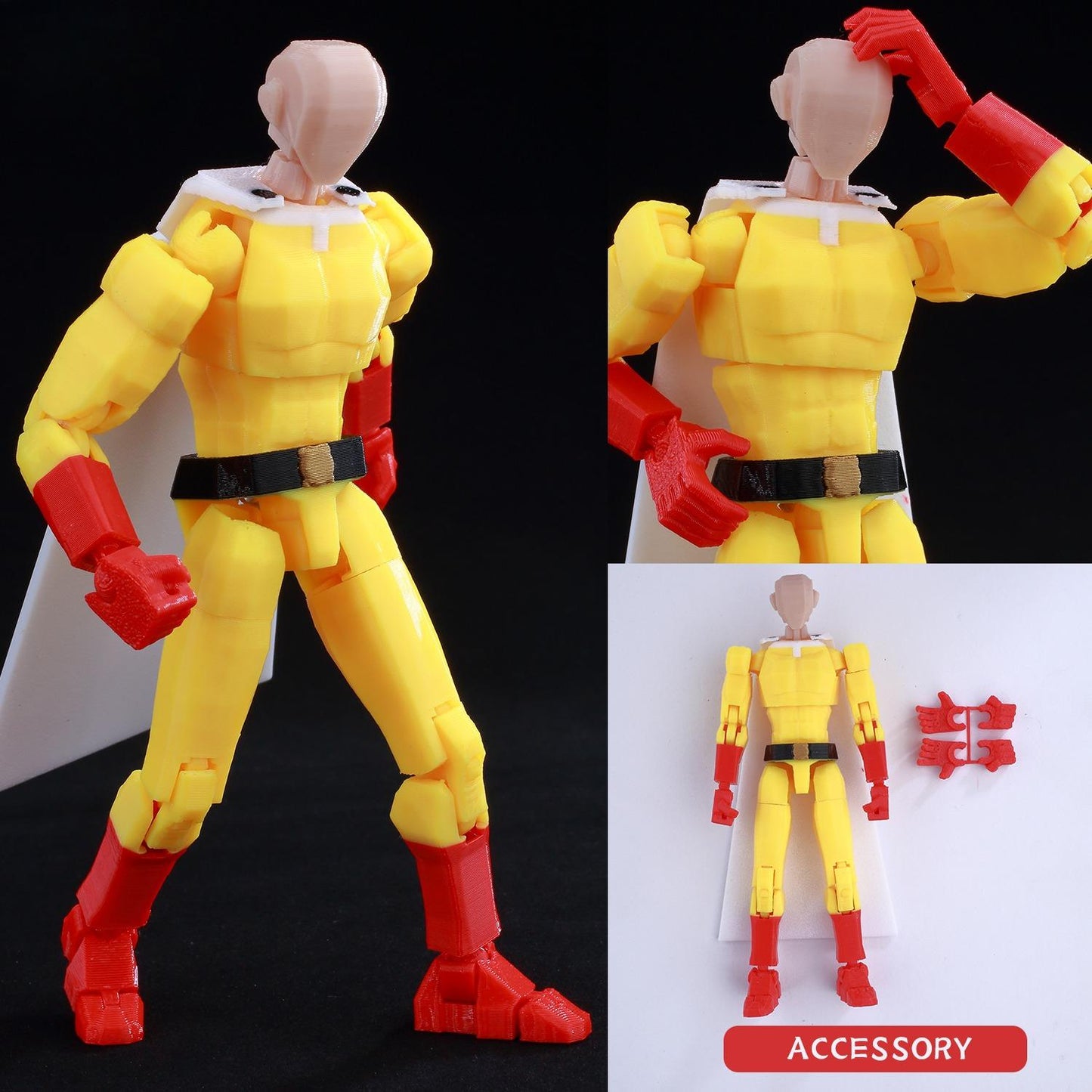 3D Printed Multi-Jointed Action Figure – Demon SlayerTanjiro Inspired Poseable Anime Model, Movable Collectible Gift