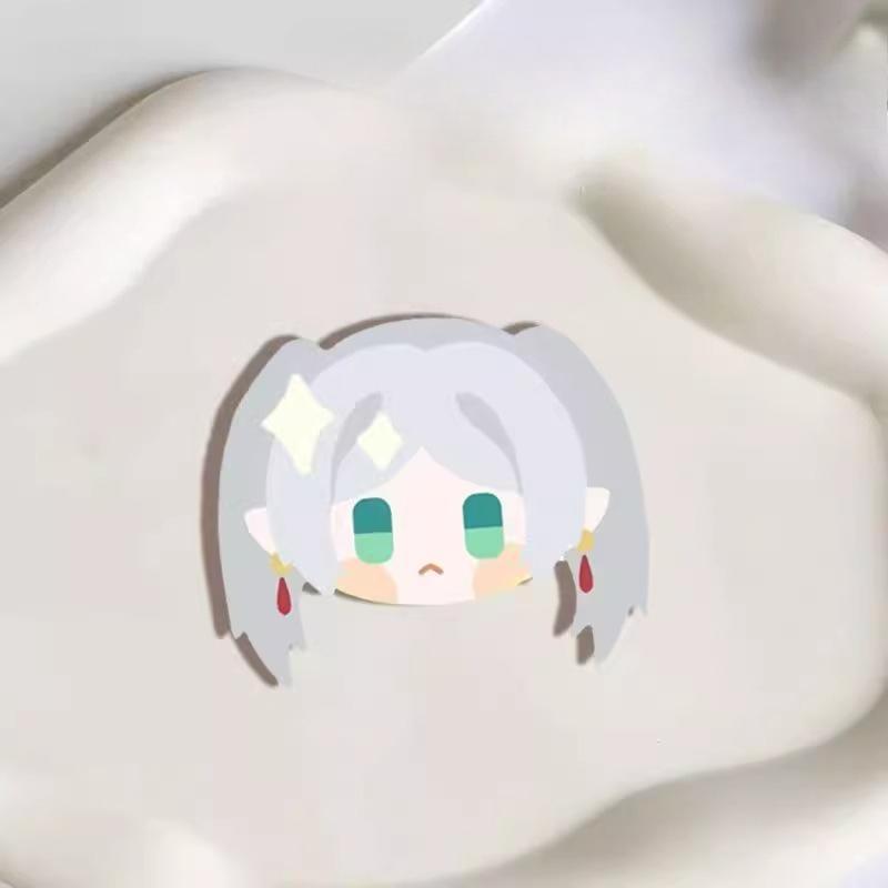 Frieren: Beyond Journey’s End Inspired Funny Character Pin Badge – Cute Anime Cartoon Brooch for Backpack, Clothes, or Gift for Fans and Collectors