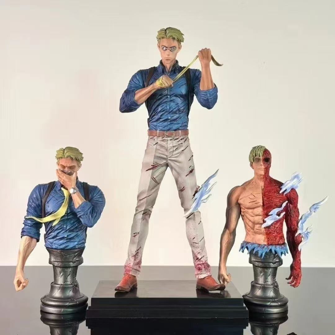 Jujutsu Kaisen Nanami Kento Collectible Figure Set – Anime Character Statue with 2 Interchangeable Upper Body Parts, Gift for Fans and Collectors