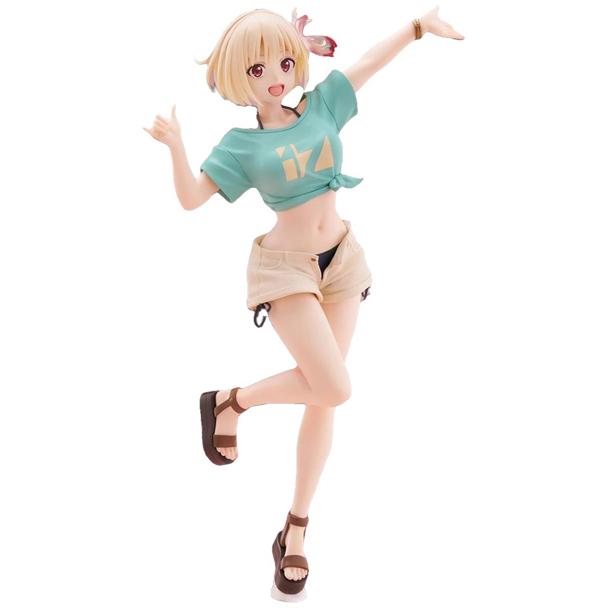 Lycoris Recoil Chisato Nishikigi Hawaiian Ver. Figure – Tropical Outfit Anime Statue Gift for Fans and Collectors