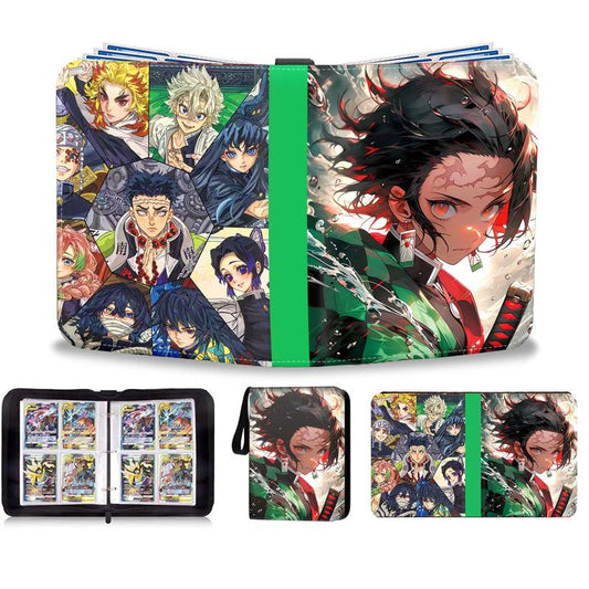 Demon Slayer Card Album – 9-Pocket Large Capacity Card Binder, Anime Trading Card Collector’s Book with Removable Pages