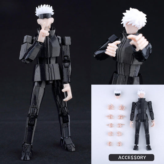 3D Printed Multi-Jointed Action Figure – Demon SlayerTanjiro Inspired Poseable Anime Model, Movable Collectible Gift