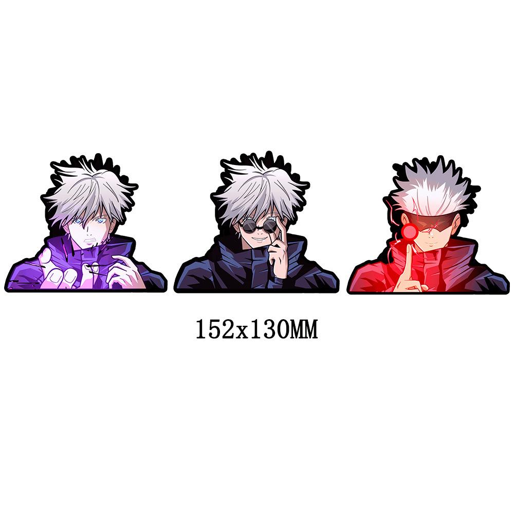 Jujutsu Kaisen Satoru Gojo 3D Gradient Sticker – Anime Holographic Decal for Car, Phone & Creative Gifts