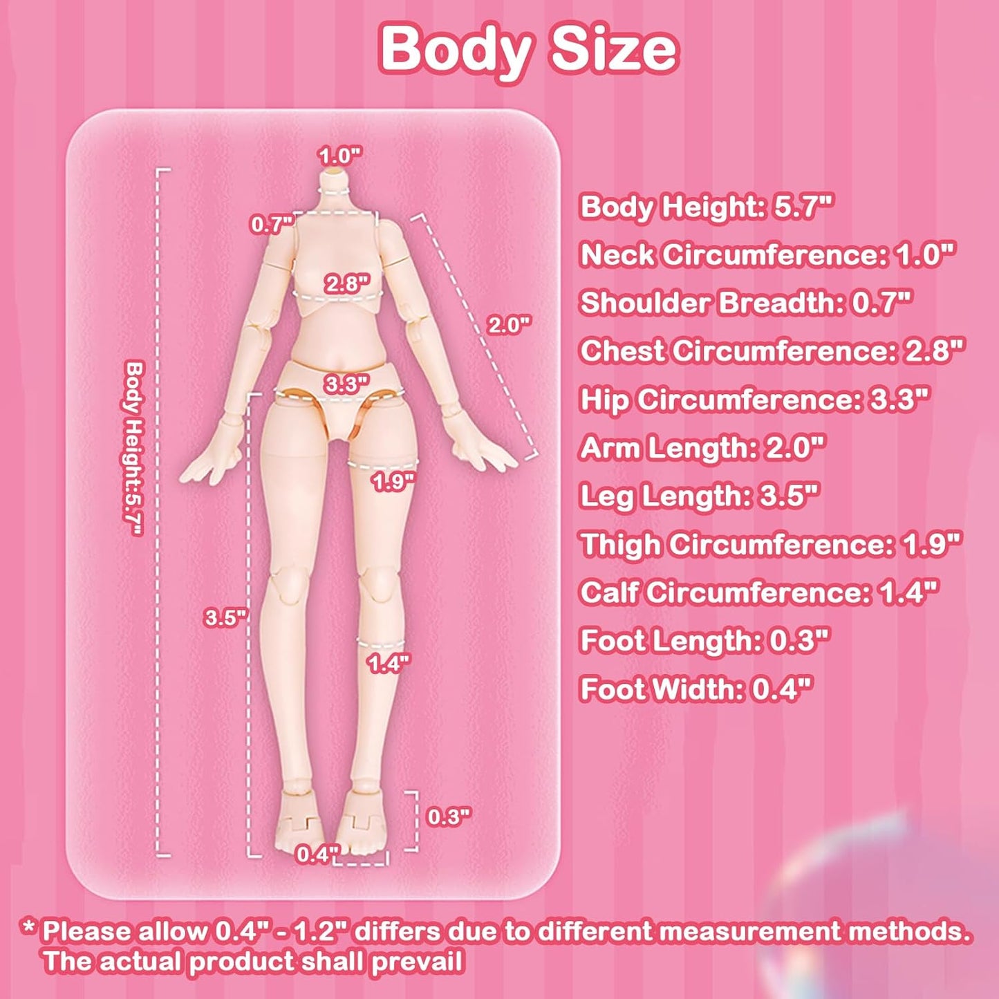 Eve-Lynna Dream Paradise Series Single Box (Contains 1 Figure), 1/12 MJD Blind Box Cute Figures Collectibles Birthday Gift